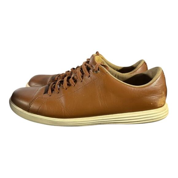 Cole Haan Grand Crosscourt II Leather Sneakers Brown Men’s Size 11M Grand.OS - Picture 4 of 9